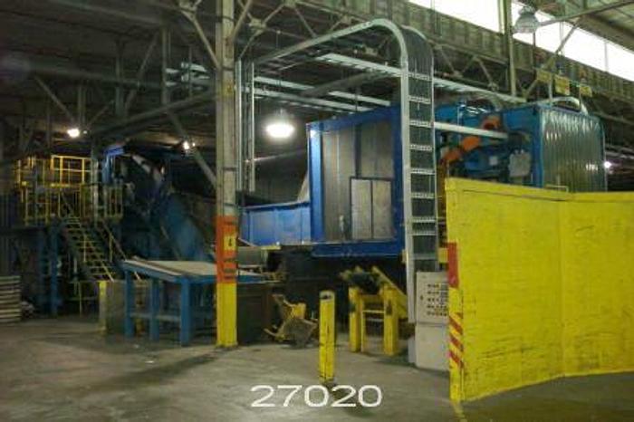 Used AHLSTROM FIBREFLOW DRUM PULPER SYSTEM WITH WASTE SORTING LINE, CONVEYOR SYSTEM, STAINLESS STEEL TANKS, 500 AMDMT/D, Mfg: AHLSTROM, Model: FF375EFT #27020