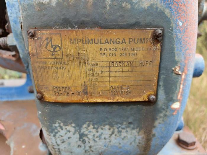 Used Gorman Rupp Water Pump