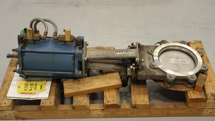 Used Dezurik 8" Air Operated Knife Gate Valve #45859