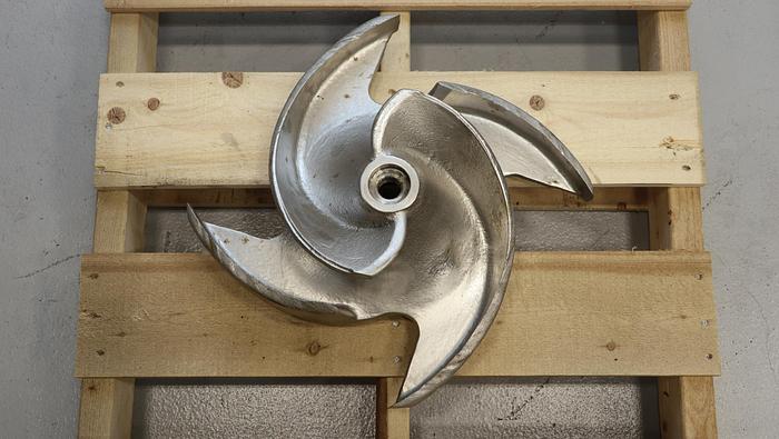 Used Goulds 3175 6x8x18 2/4-Vane Impeller #45030