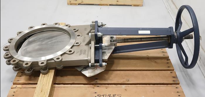 Unused Fabri-Valve 18" Hand Operated Knife Gate Valve #45885