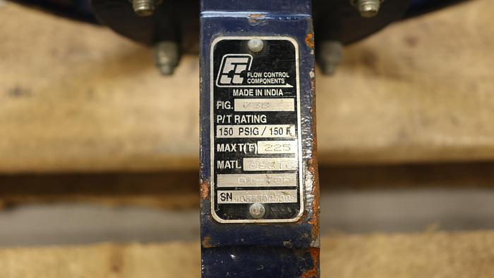 Used Flow Control 6" Hand Operated Knife Gate Valve #45938