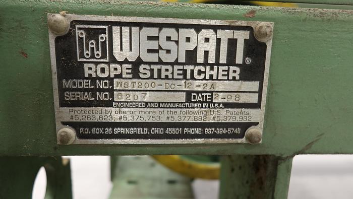 Used Wespatt WST200-DC-12-2A Rope Stretcher #44866