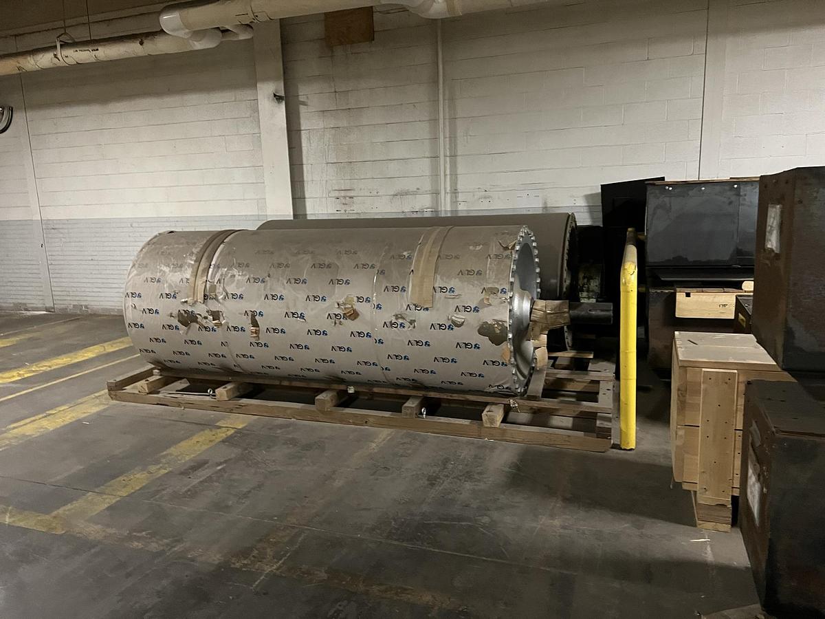 Used Dryer Can Section, (35) 224" Face x 60" Diameter #47085