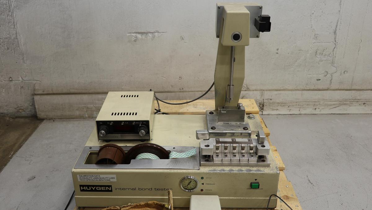 Used Huygen CO.  1314-AV3 Internal Bond Tester #46658