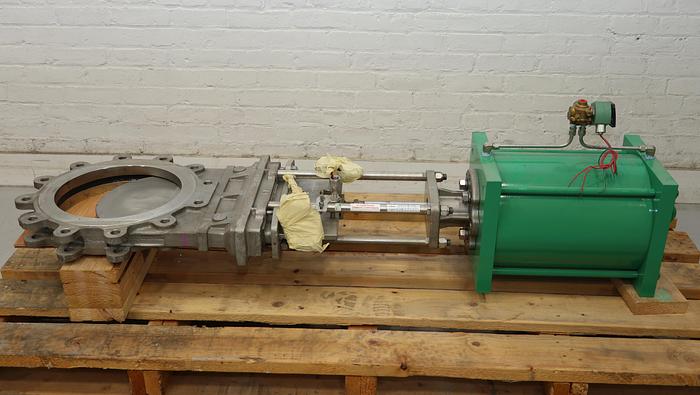 Unused Clarkson 14" Air Operated Knife Gate Valve #46362