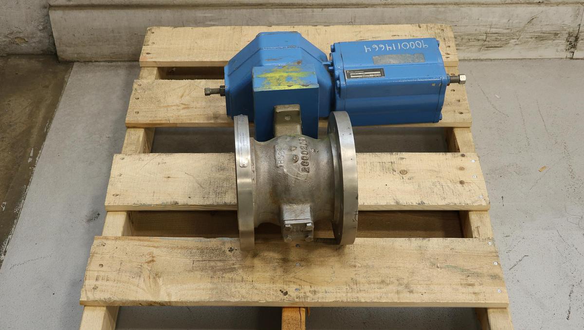 Refurbished Neles Controls Q-R21CA04ACJD 4" Vee Ball Valve #46653