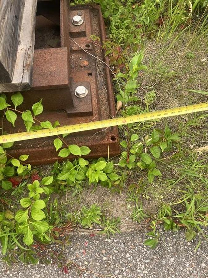 Used Pump Base, 95" Length, 32" Width, 16" Bolt Hole Center #41045