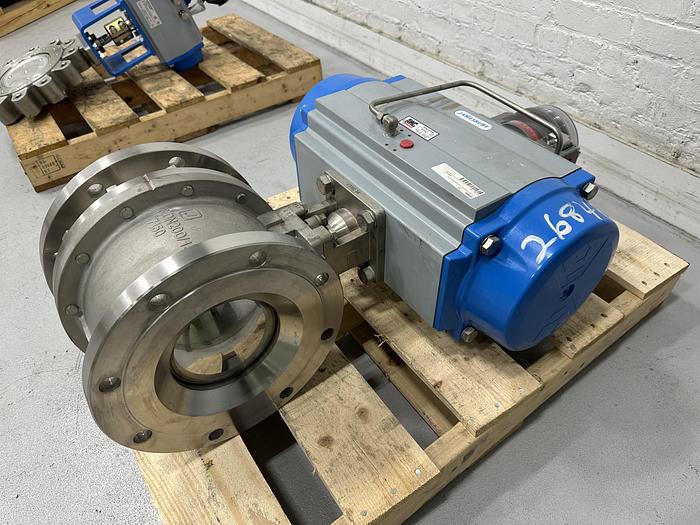 Used Jamesbury Model C 8" Vee Ball Valve #46432