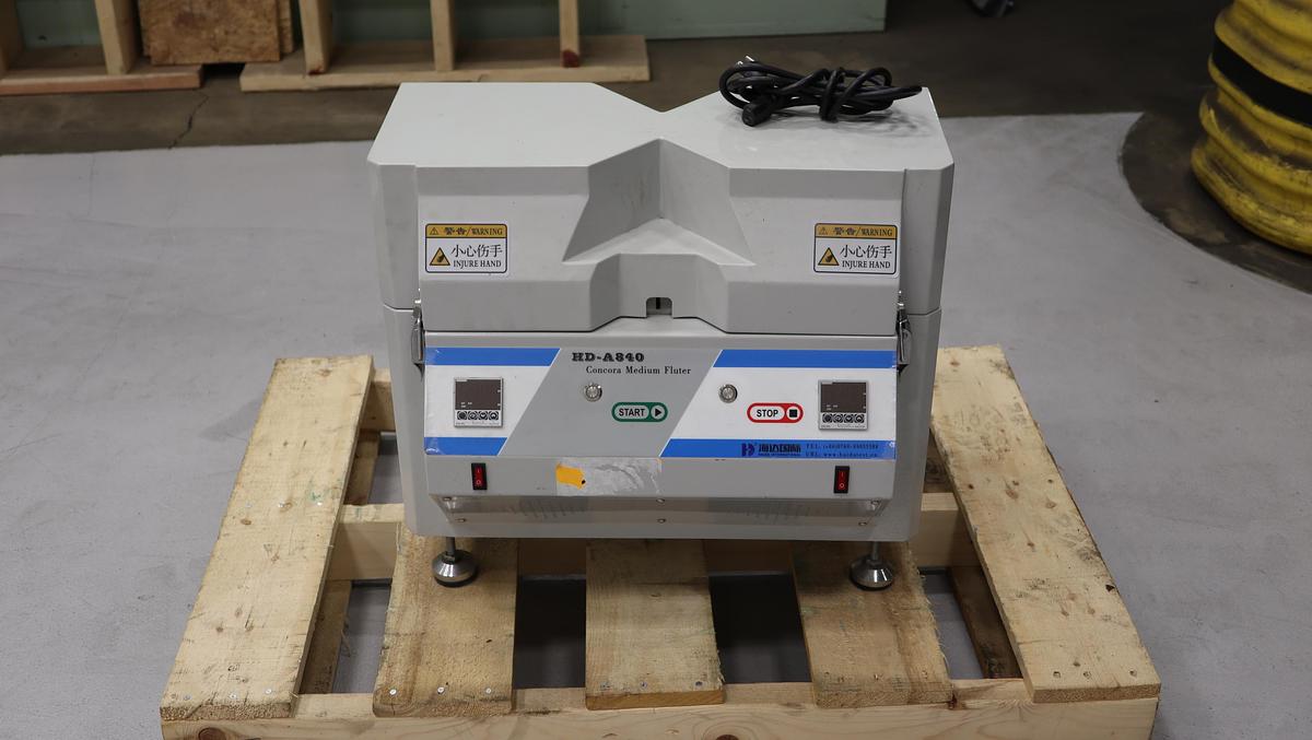 Used Haida International Equipment Co. HD-A840 Concora Medium Fluter Machine #46800