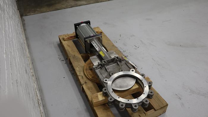 Unused Fabri-Valve 12" Air Operated Knife Gate Valve #45670