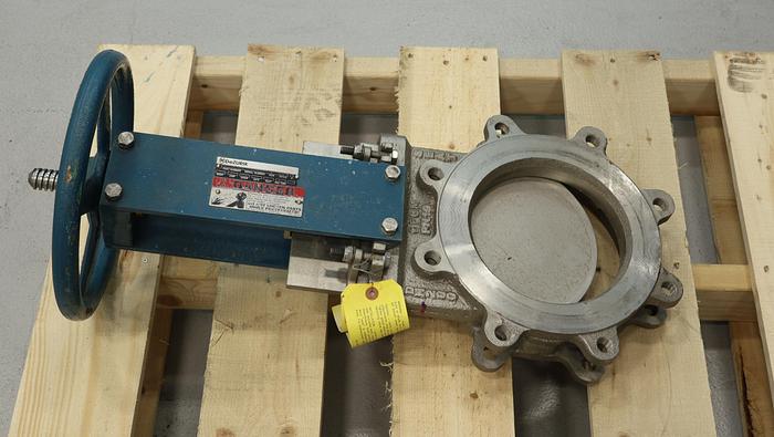 Used Dezurik 8" Hand Operated Knife Gate Valve#45943