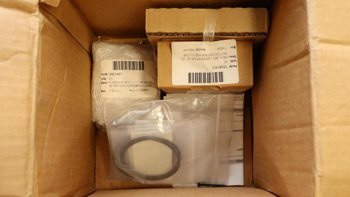 Unused Kadant/Black Clawson 40-18 Float Purger Misc. Parts #47041