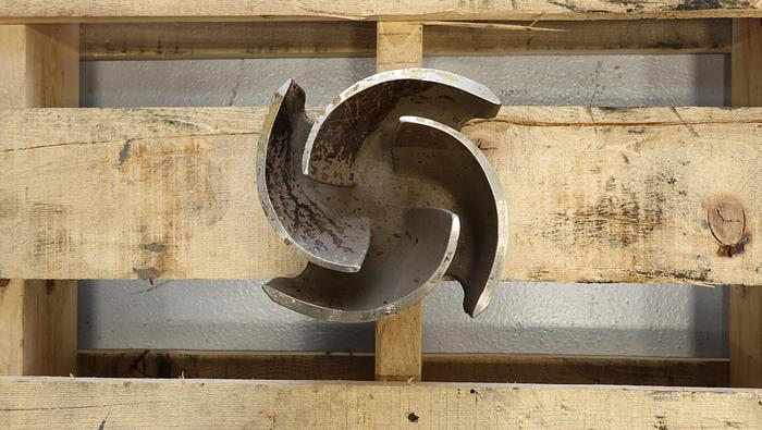 Used Goulds 3196 3x4x8 4-Vane Impeller #45515