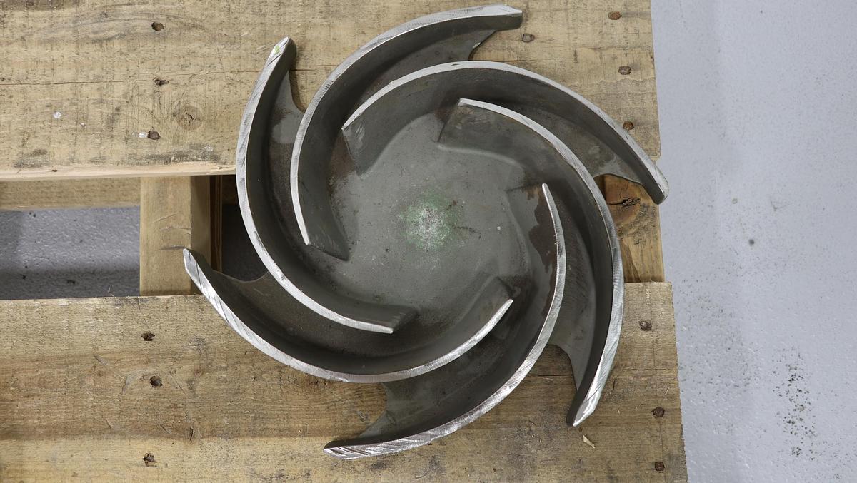 Used Goulds 3196 MT 4x6x13 6-Vane Impeller #46825