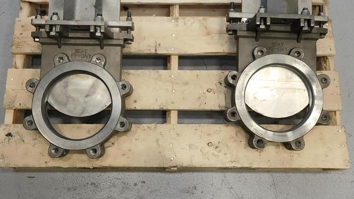 Used Fabri-Valve 8" Hand Operated Knife Gate Valve #46315