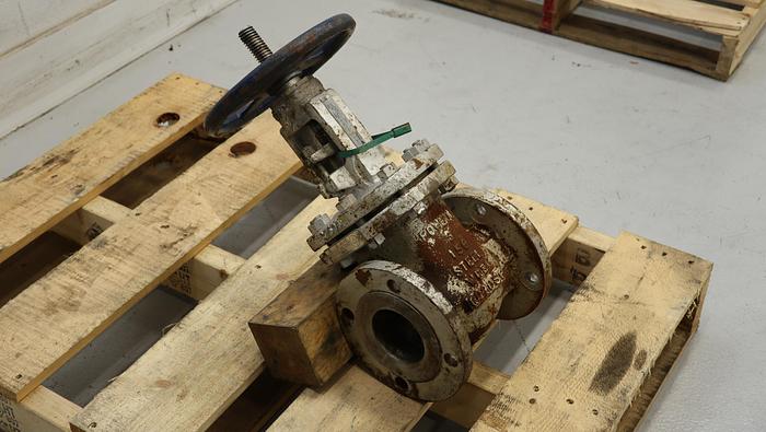 Used Powell Valves 3" Hand Operated Globe Valve #45048