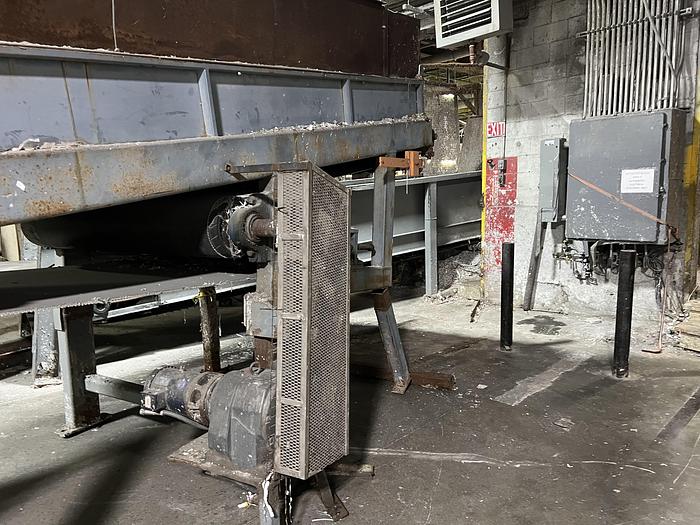 Used Kvaerner Hymac 45' Long 57" Wide Belt Conveyor for Pulper #40626