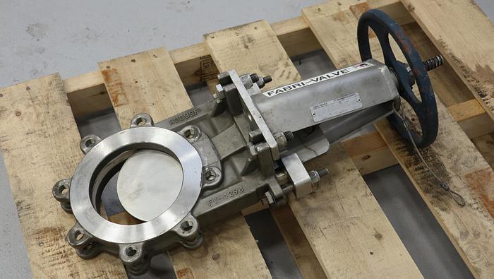 Used Fabri-Valve 6” Hand Operated Knife Gate Valve #45333