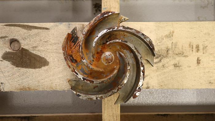 Used Goulds 3196 1.5x3x6 & 1x1.5x8 5-Vane Impeller #45543