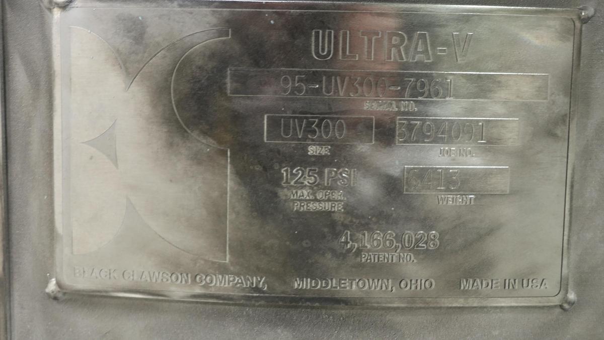 Used Black Clawson UV300 Pressure Screen #46084