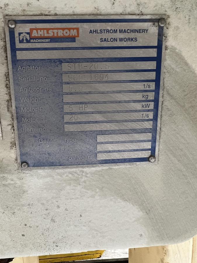 Used Sulzer STB-20.5 Side Mount Agitator, #47623