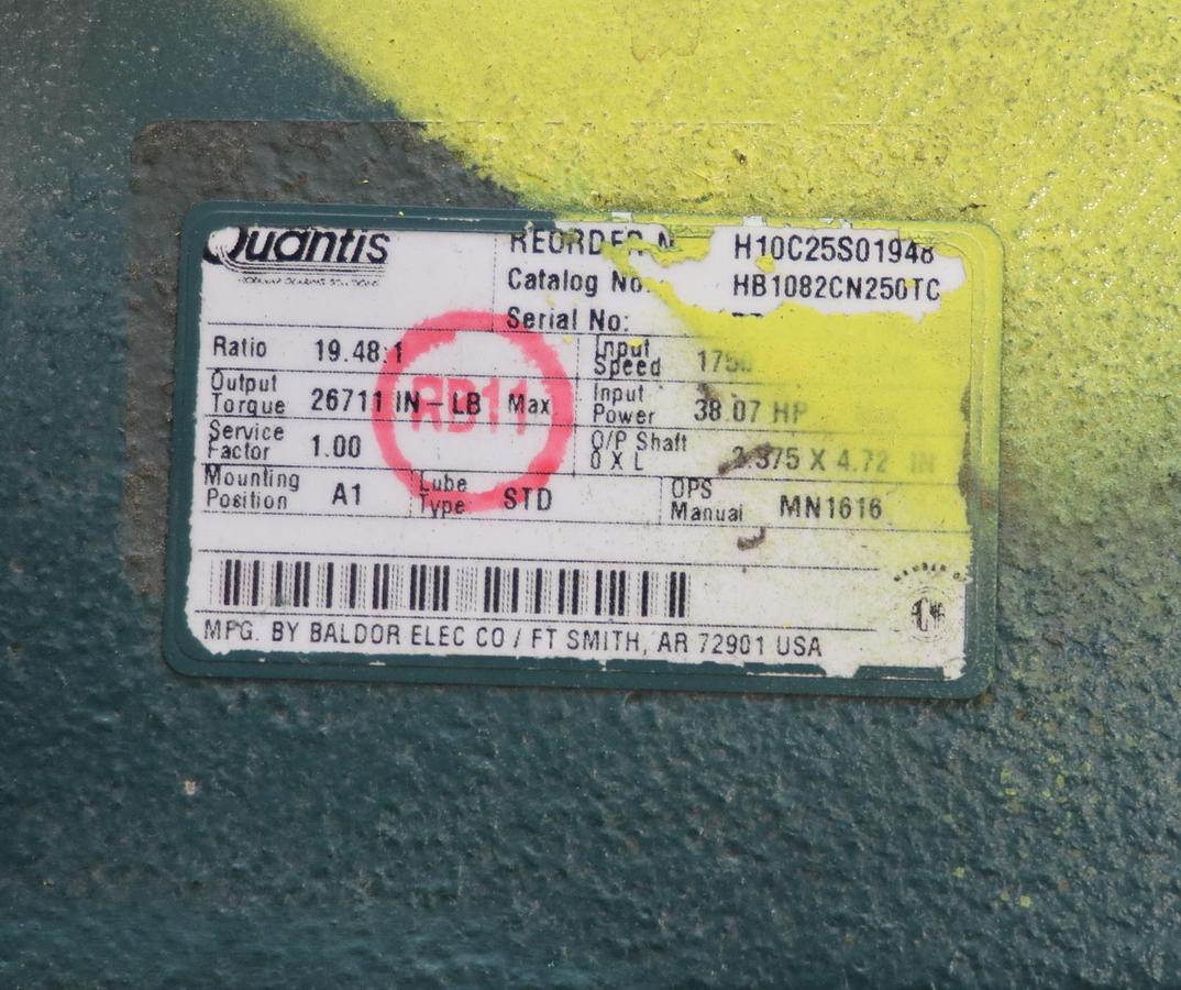 Unused Quantis HB1082CN250TC Gear Drive #46638