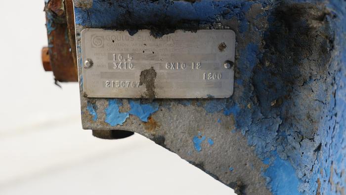 Used GOULDS 3410 8x10x12 Pump #44859