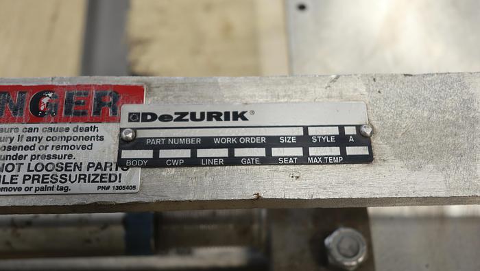 Used Dezurik 14" Air Operated Knife Gate Valve #44894