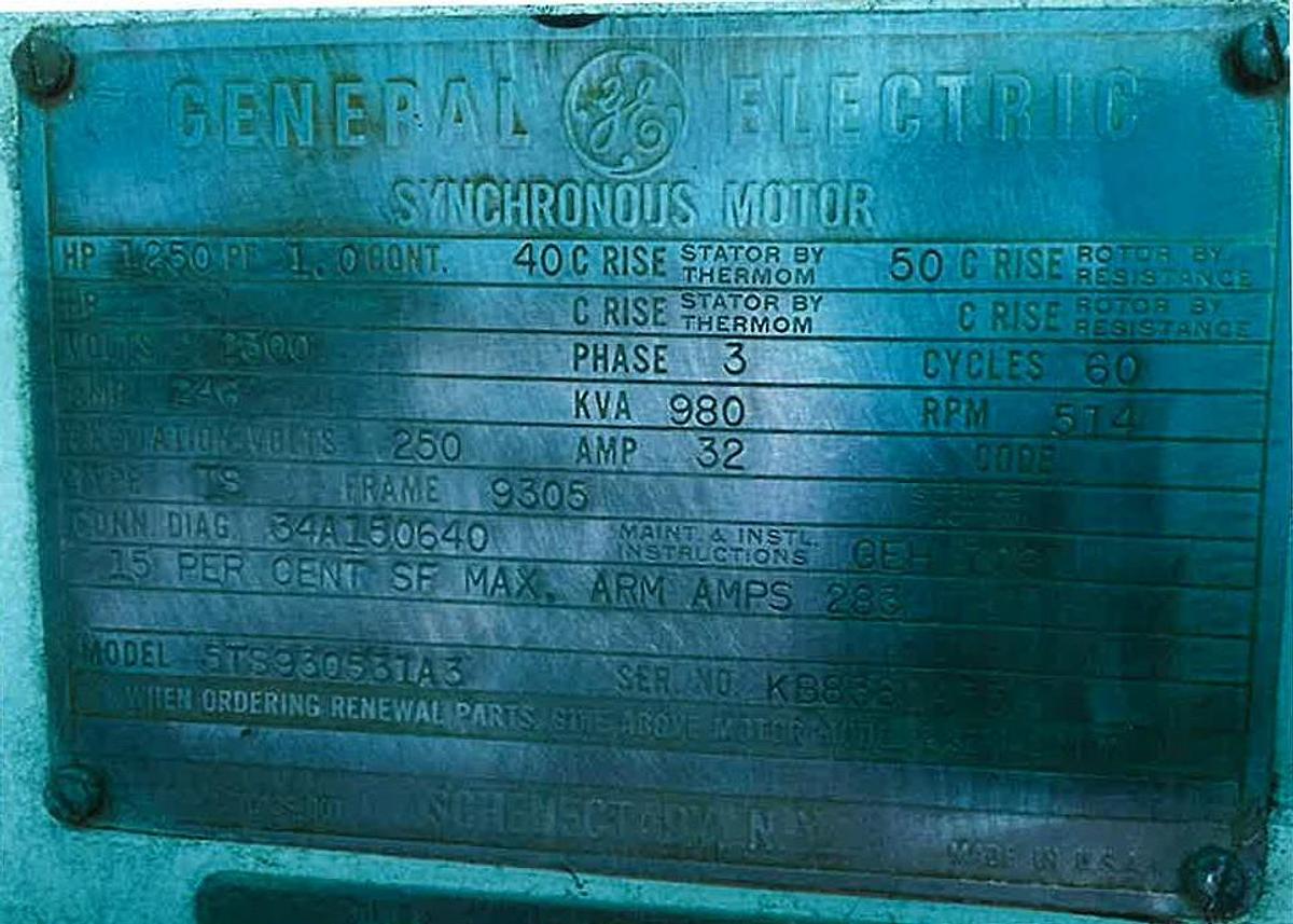 Used General Electric Motor #47229