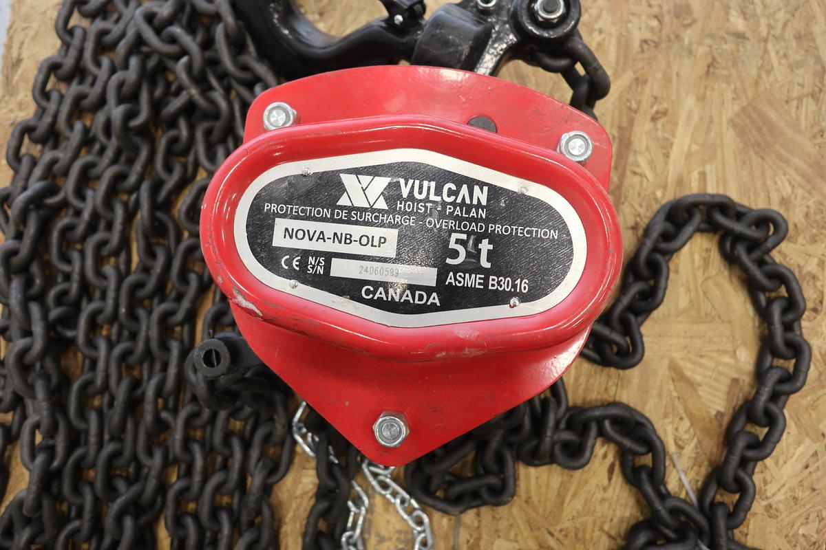 Used Vulcan NOVA-NB-OLP 5-Ton Hoist #47547