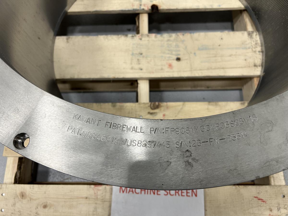 Unused Kadant Fiberwall UV100 Pressure Screen Basket  #47285