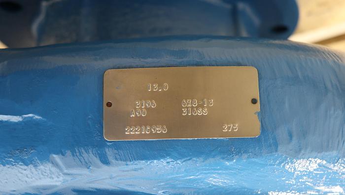 Used Goulds 3196 6x8x13 Pump #44910
