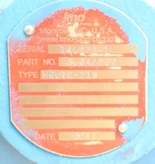 Used Imo H6UVC-218 3X4 Pump #45834