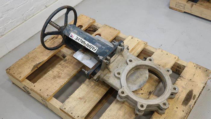 Used 8" Fabri-Valve Hand Operated Knife Gate Valve #45086