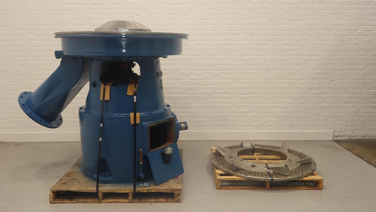 Used Beloit Model 350V Shark Pulper Drive With Rotor & Extraction Plate #47066