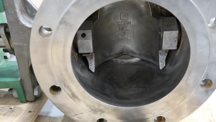 Used Fisher 8" V150 Series B Air Operated Vee Ball Valve #46417