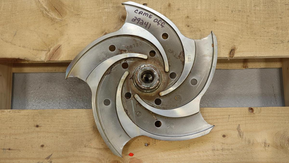 Used Goulds 3196 1.5x3x13 5-Vane Impeller  #46781