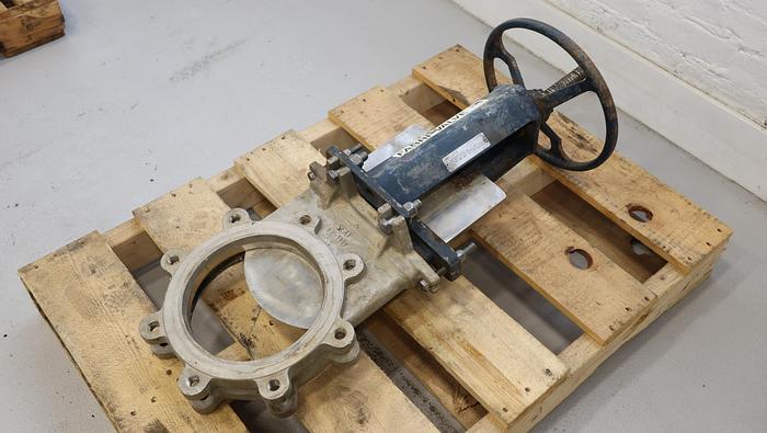 Used 8" Fabri-Valve Hand Operated Knife Gate Valve #45086