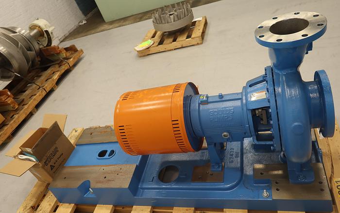 Unused Goulds 3196 6x8x15 Pump With Base Plate #45825