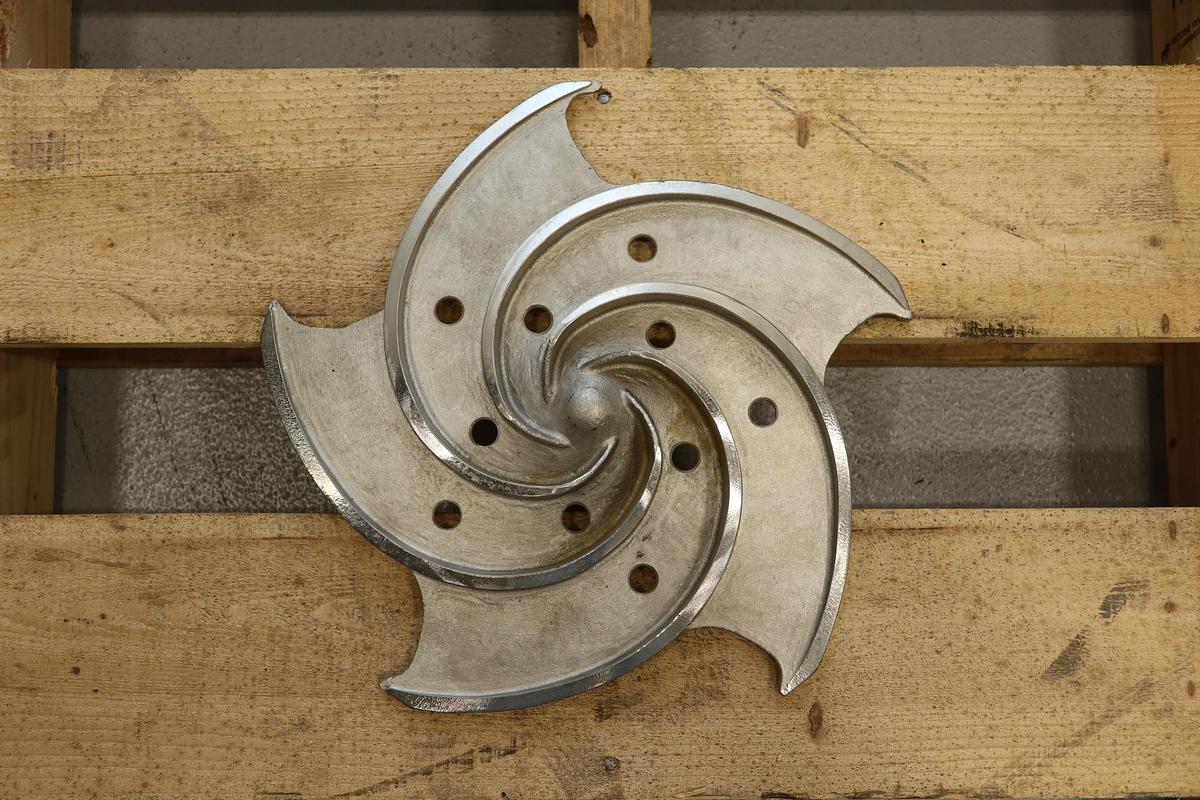 Used Goulds 3196 1.5x3x13 5-Vane Impeller  #47472