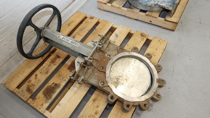 Used Fabri-Valve 14" Hand Operated Knife Gate Valve #46271