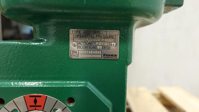 Used Fisher 8" V150 Series B Air Operated Vee Ball Valve #46487