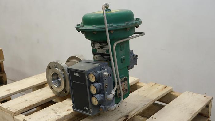 Used Fisher 3" V150 Air Operated Vee Ball Valve #46324