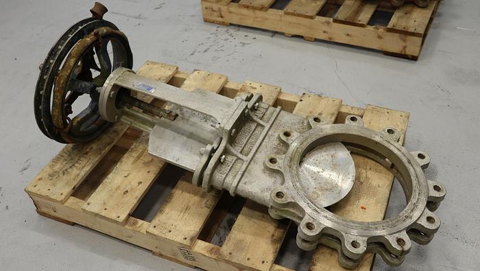 Used Flow Control Components 12" Hand Operated Knife Gate Valve #46453