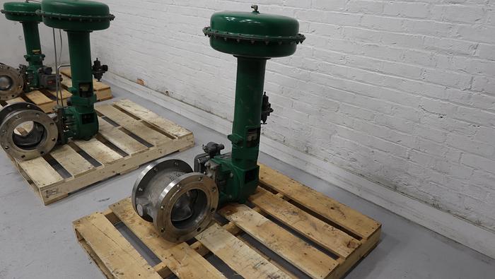 Used Fisher 8" V150 Series B Air Operated Vee Ball Valve #46415