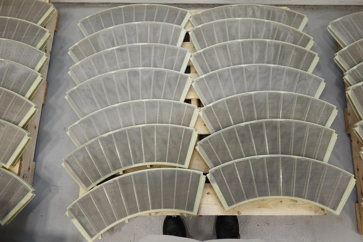Unused Finckh EFK 1335 Thickener Disc Segments, Take Off Teeth, Rods, Nuts, and O Ring Material #47534