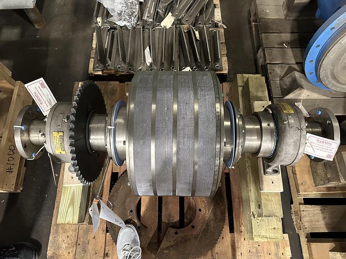 Used Bird 5 feet Salt Cake Filter Rotor Assembly #46186