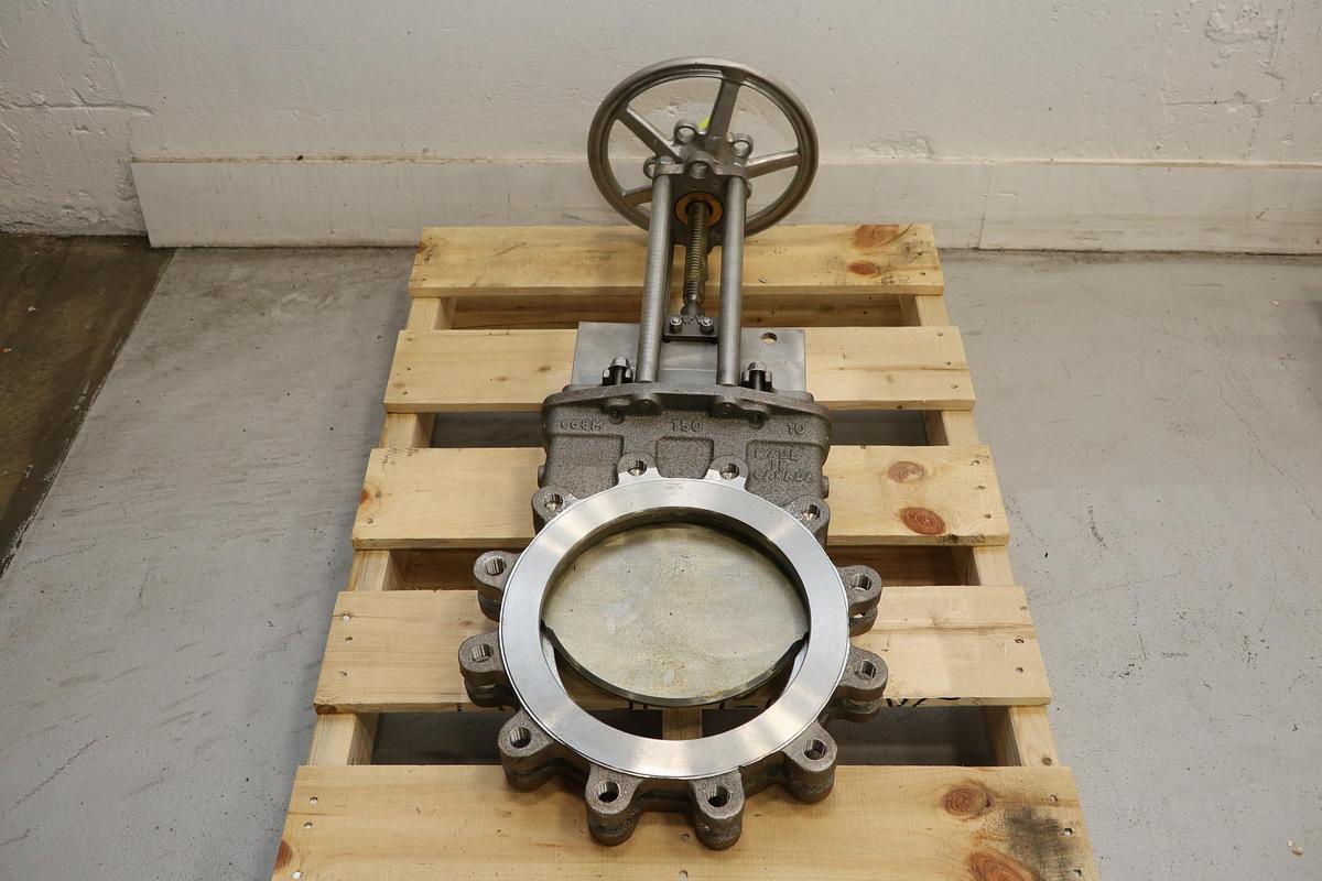 Used North Port Valve 10" Hand Operated Knife Gate Valve #47454
