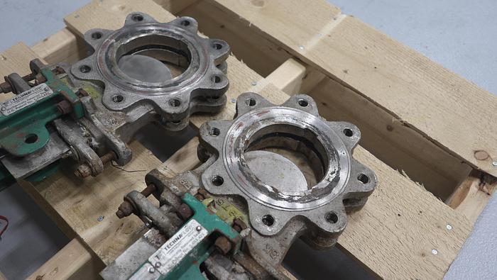 Used Rovalve S17-A 4” Hand Operated Knife Gate Valve #45766